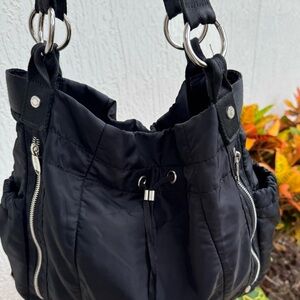 Kenneth Cole Reaction Hobo Nylon Bag. Great For Travel, Spacious purse
